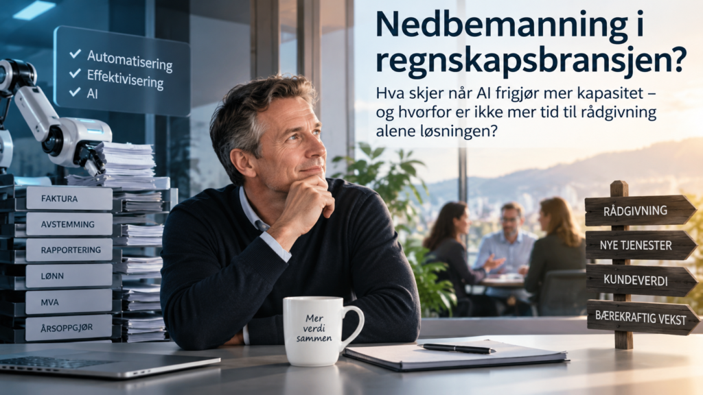 Nedbemanning og effektivisering i regnskapsbransjen